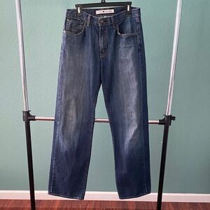 Jake Agave Denim Men’s Jeans 33x29 Blue Loose Fit Straight Cut Denimsmith